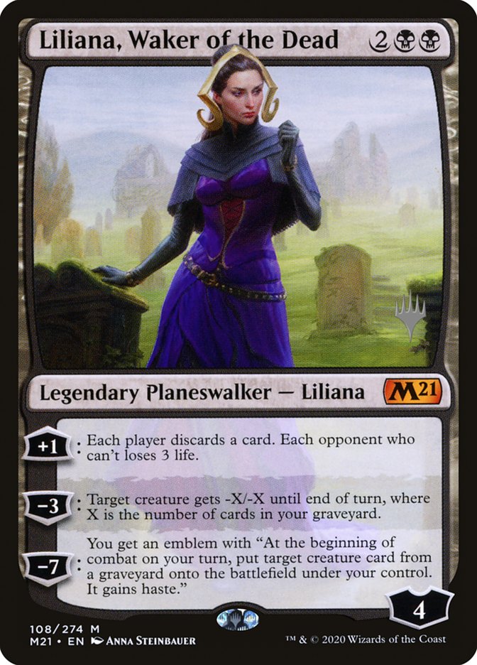 Liliana, Waker of the Dead (Promo Pack) [Core Set 2021 Promos] | Devastation Store