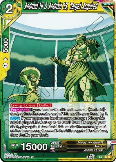 Android 14 & Android 15, Target Acquired (EB1-67) [Battle Evolution Booster] | Devastation Store