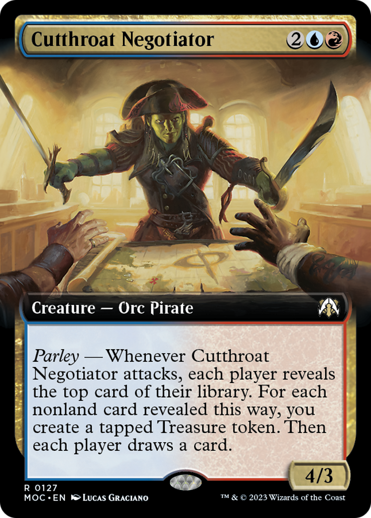 Cutthroat Negotiator (Extended Art) [March of the Machine Commander] | Devastation Store