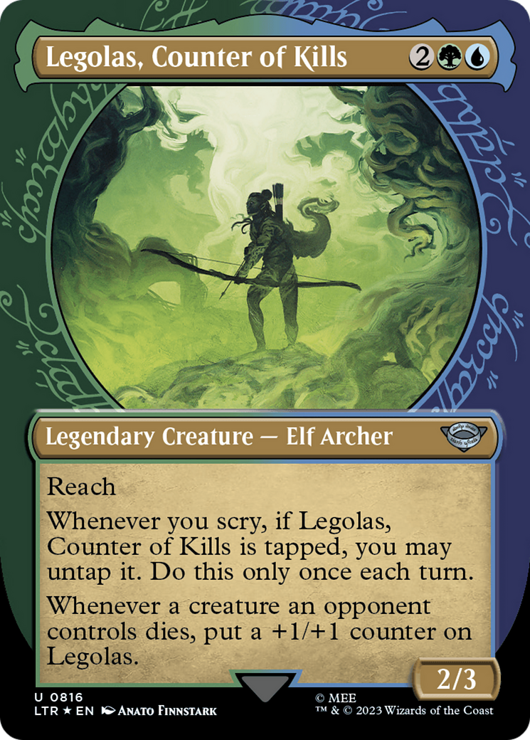 Legolas, Counter of Kills (Showcase) (Surge Foil) [The Lord of the Rings: Tales of Middle-Earth] | Devastation Store