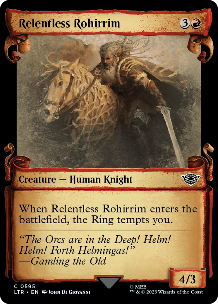 Relentless Rohirrim [The Lord of the Rings: Tales of Middle-Earth Showcase Scrolls] | Devastation Store