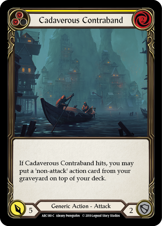 Cadaverous Contraband (Yellow) [ARC180-C] 1st Edition Normal - Devastation Store | Devastation Store