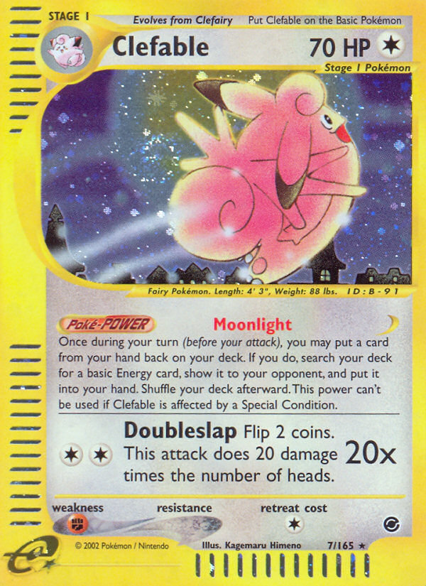 Clefable (7/165) [Expedition: Base Set] | Devastation Store