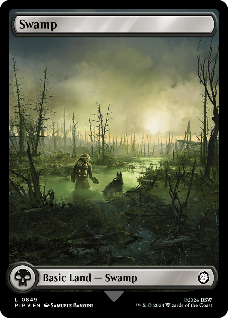 Swamp (0849) (Surge Foil) [Fallout] | Devastation Store