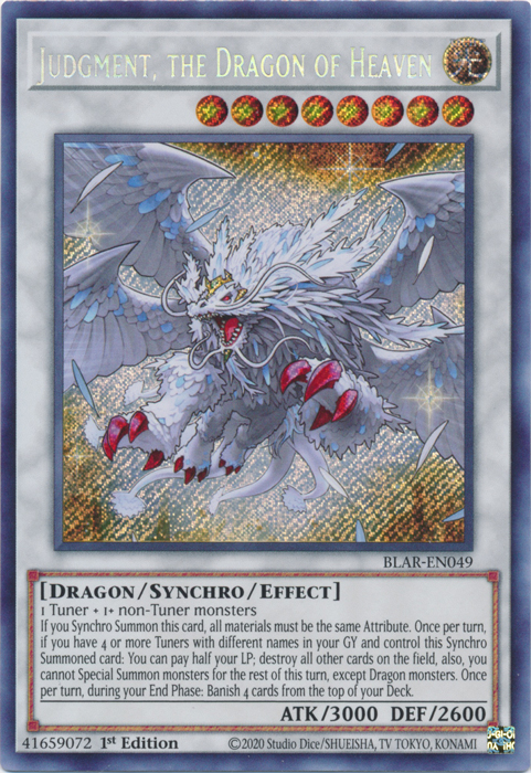 Judgment, the Dragon of Heaven [BLAR-EN049] Secret Rare | Devastation Store