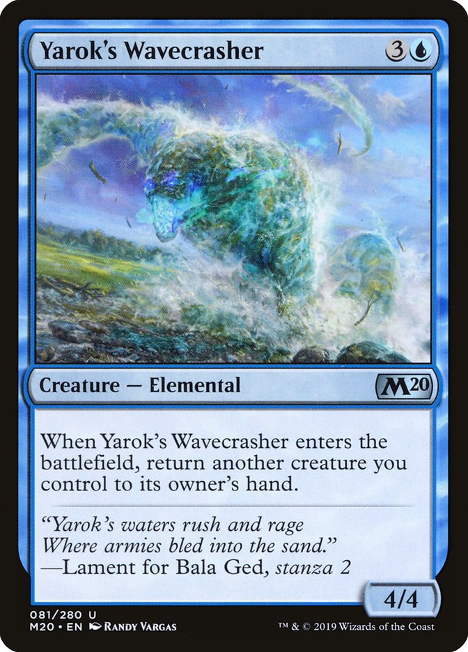 Yarok's Wavecrasher [Core Set 2020] | Devastation Store
