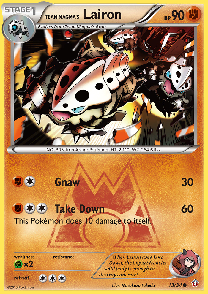 Team Magma's Lairon (13/34) [XY: Double Crisis] | Devastation Store