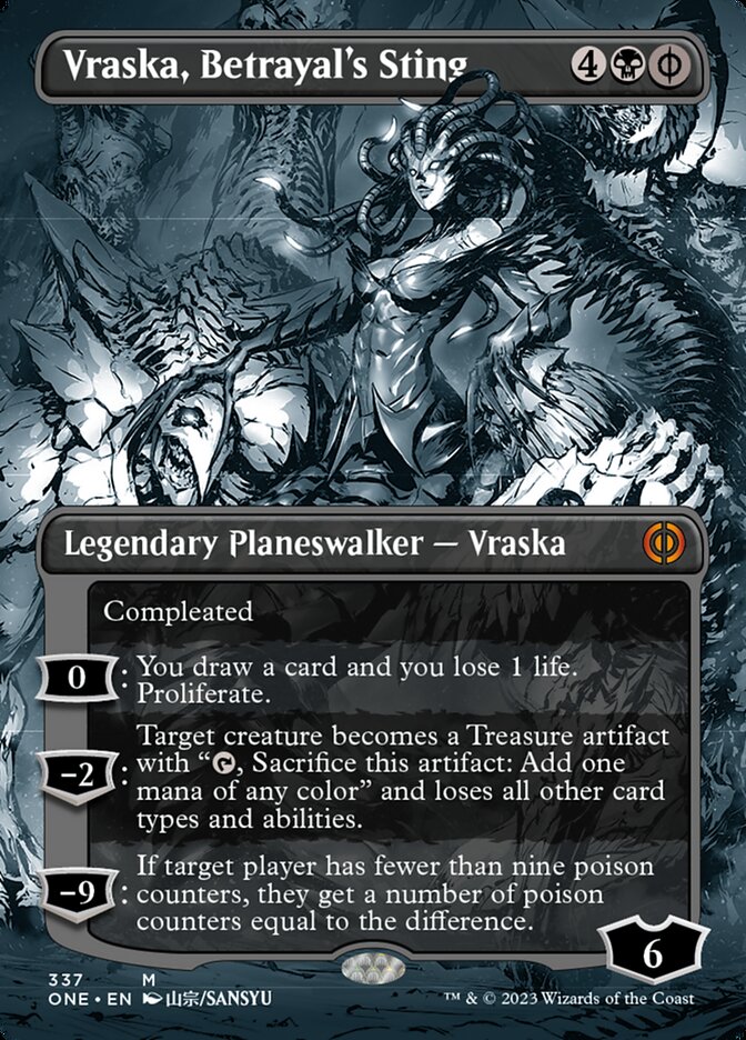 Vraska, Betrayal's Sting (Borderless Manga) [Phyrexia: All Will Be One] | Devastation Store