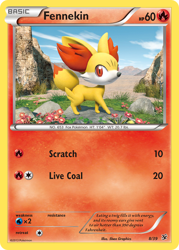 Fennekin (8/39) [XY: Kalos Starter Set] | Devastation Store