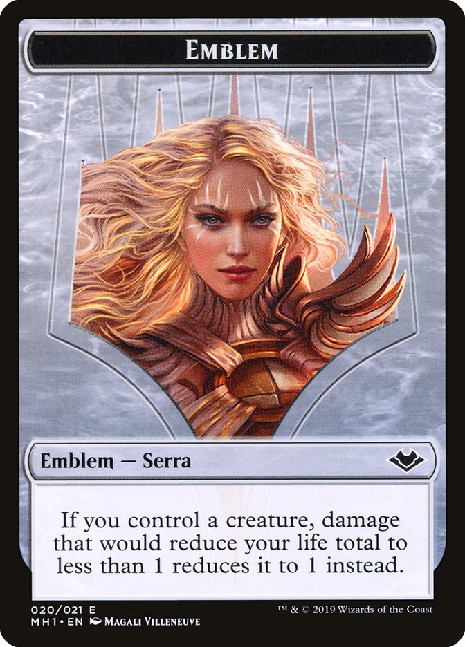 Bird (003) // Serra the Benevolent Emblem Double-sided Token [Modern Horizons Tokens] | Devastation Store