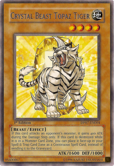 Crystal Beast Topaz Tiger [DP07-EN004] Rare | Devastation Store