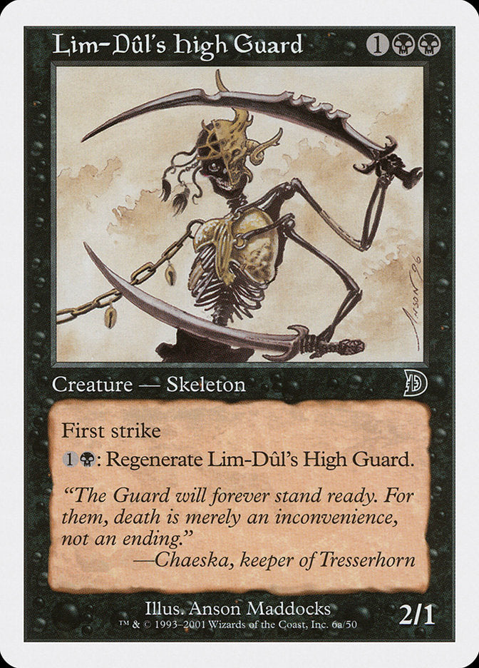 Lim-Dul's High Guard (Holding Sword) [Deckmasters] | Devastation Store