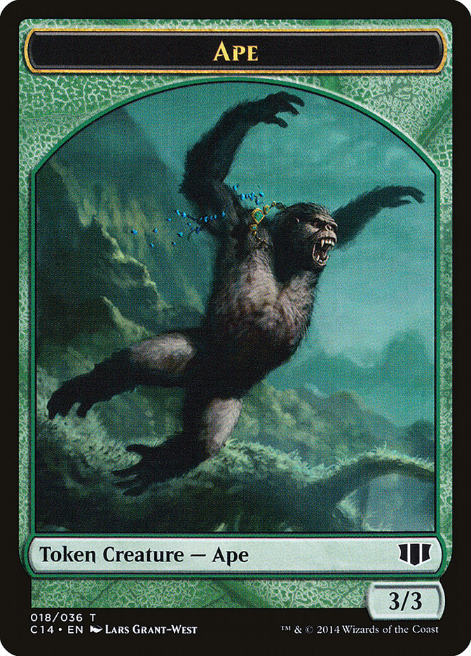 Ape // Zombie (011/036) Double-sided Token [Commander 2014 Tokens] | Devastation Store