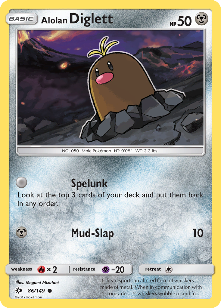 Alolan Diglett (86/149) [Sun & Moon: Base Set] | Devastation Store