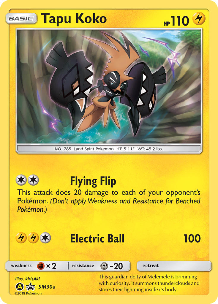 Tapu Koko (SM30a) [Sun & Moon: Black Star Promos] | Devastation Store