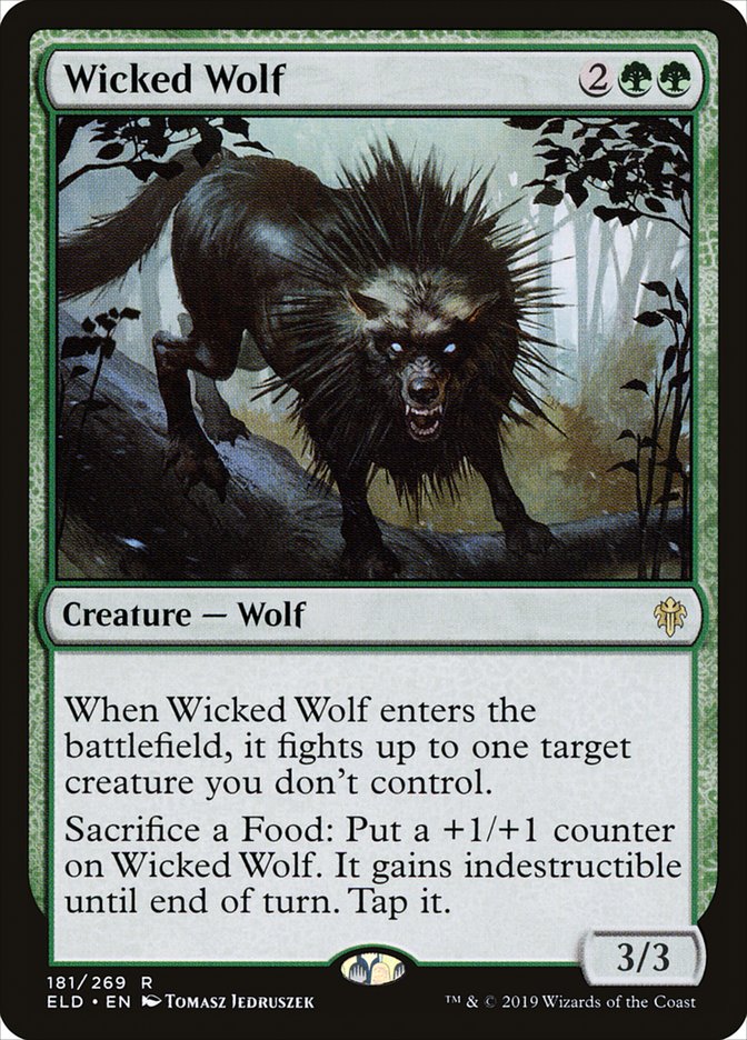 Wicked Wolf [Throne of Eldraine] | Devastation Store