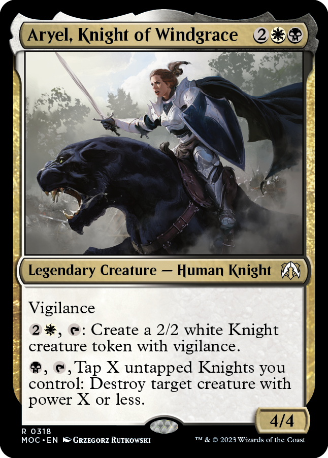 Aryel, Knight of Windgrace [March of the Machine Commander] | Devastation Store