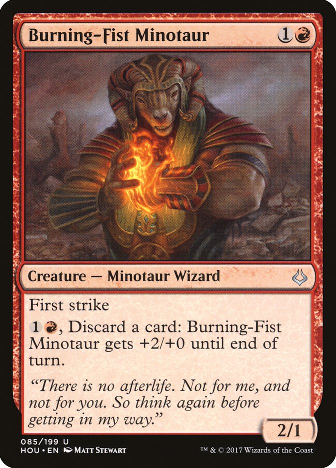 Burning-Fist Minotaur [Hour of Devastation] - Devastation Store | Devastation Store