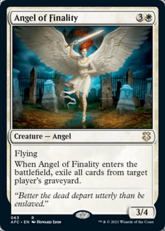 Angel of Finality [Dungeons & Dragons: Adventures in the Forgotten Realms Commander] | Devastation Store
