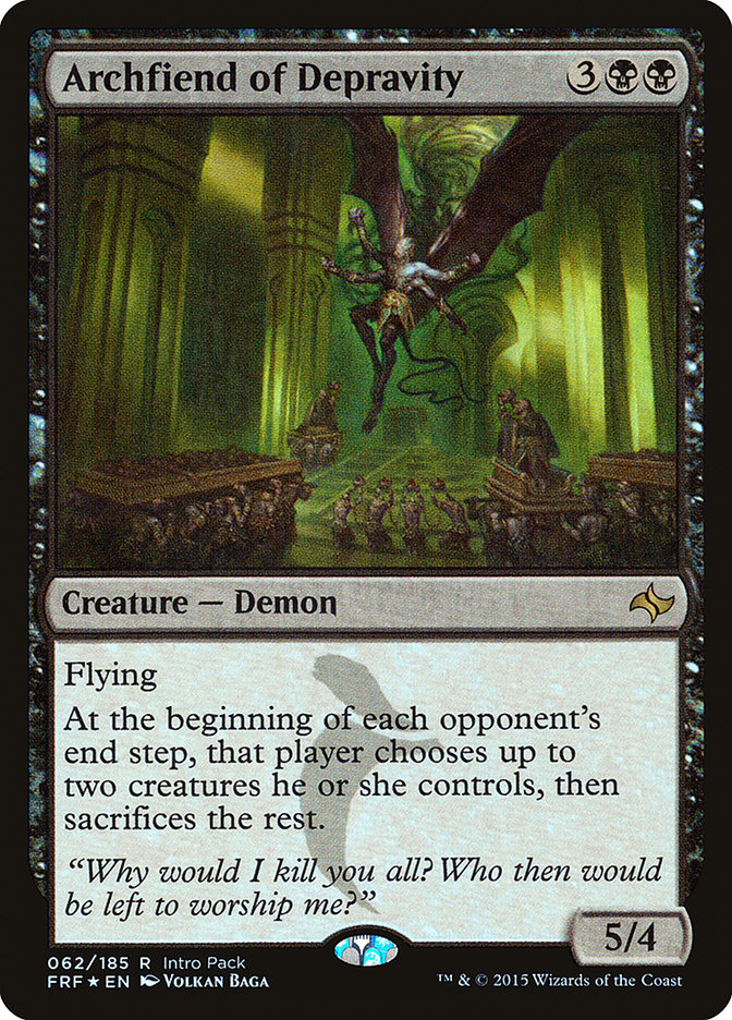 Archfiend of Depravity (Intro Pack) [Fate Reforged Promos] | Devastation Store