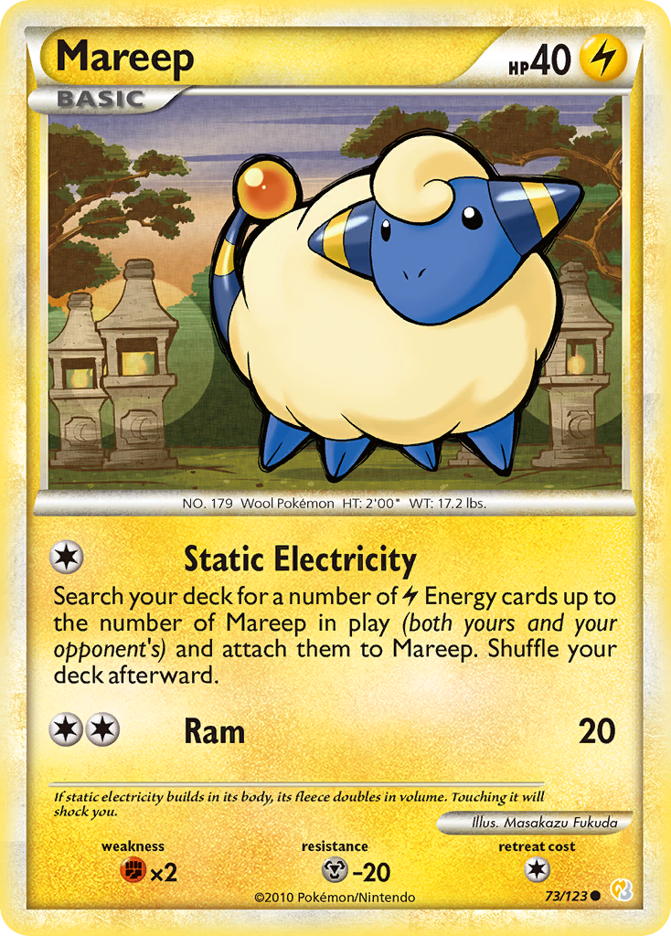 Mareep (73/123) [HeartGold & SoulSilver: Base Set] | Devastation Store