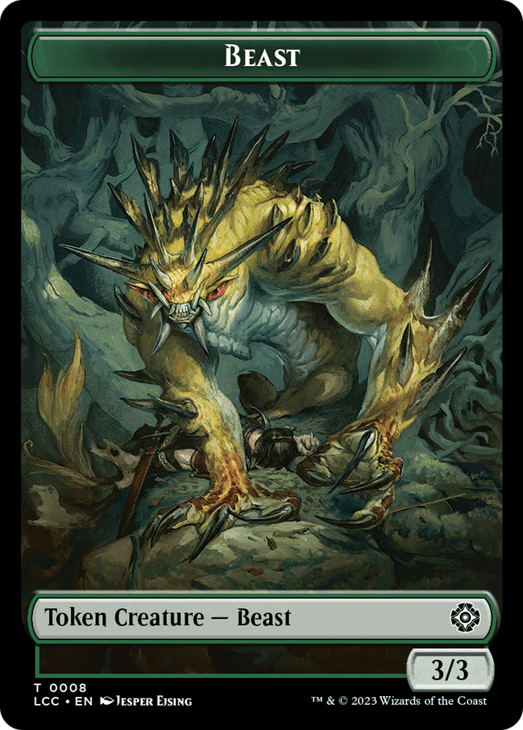 Beast // Merfolk (0003) Double-Sided Token [The Lost Caverns of Ixalan Commander Tokens] | Devastation Store