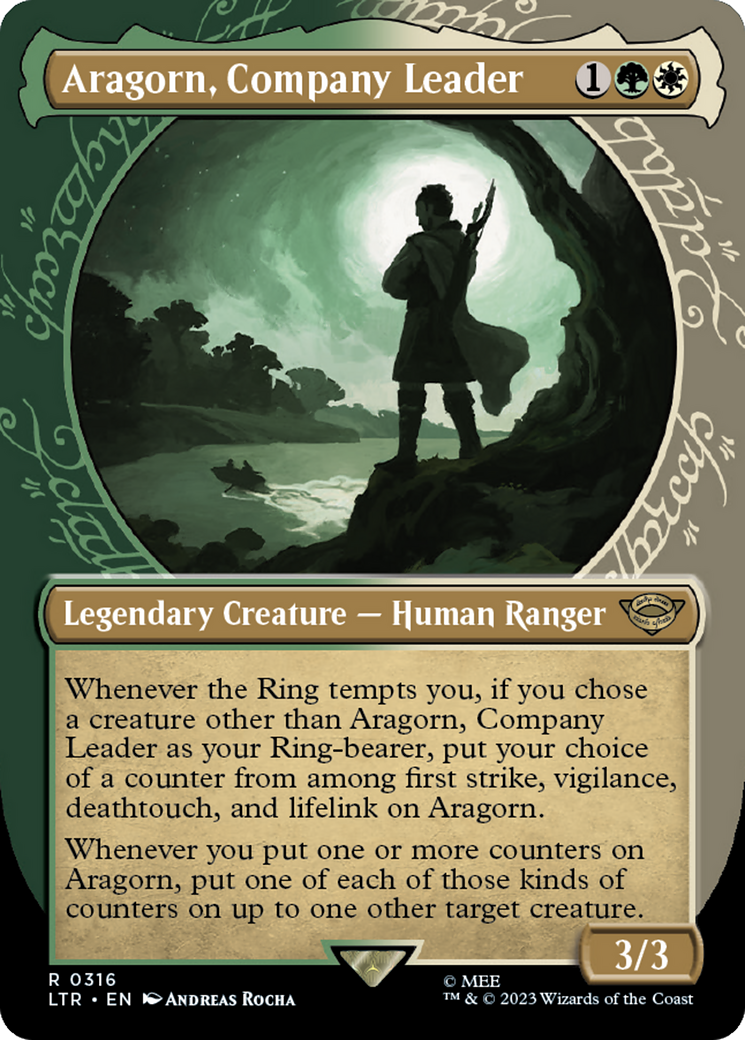 Aragorn, Company Leader (Showcase Ring Frame) [The Lord of the Rings: Tales of Middle-Earth] | Devastation Store