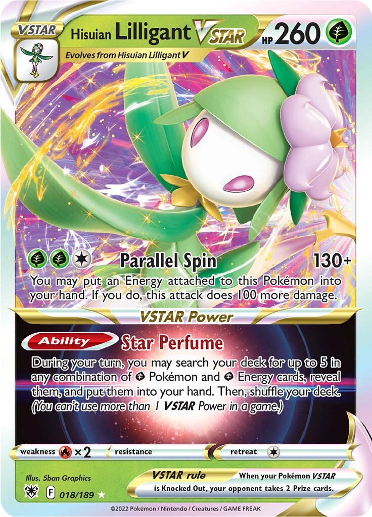 Hisuian Lilligant VSTAR (018/189) [Sword & Shield: Astral Radiance] | Devastation Store