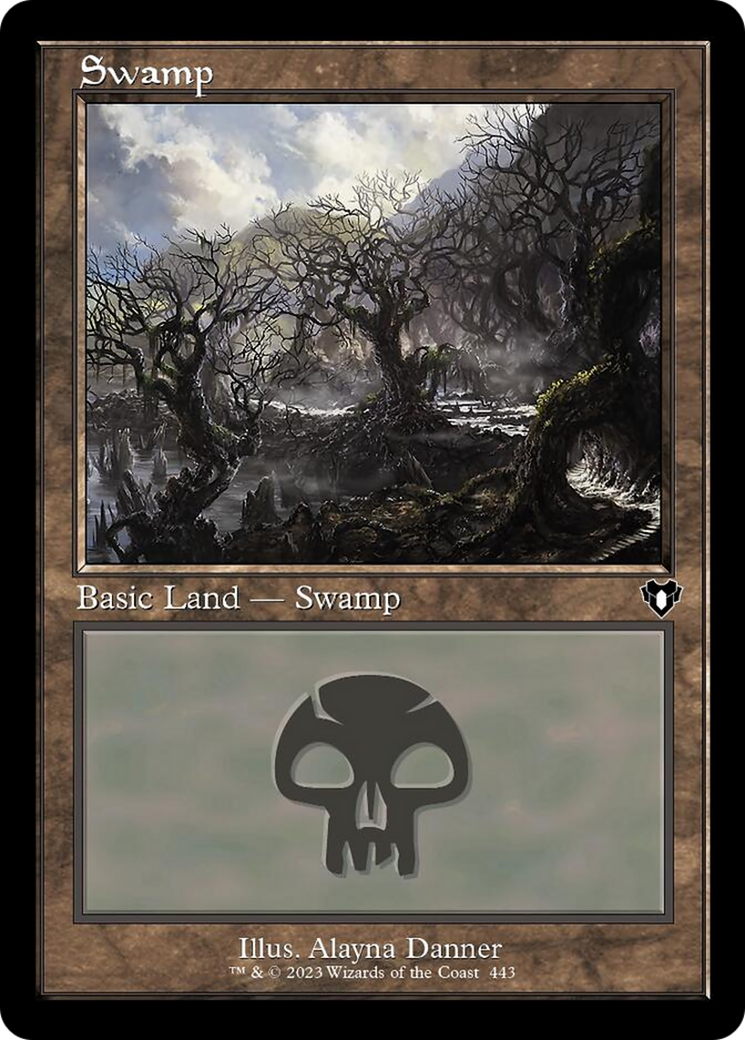 Swamp (443) (Retro) [Commander Masters] | Devastation Store