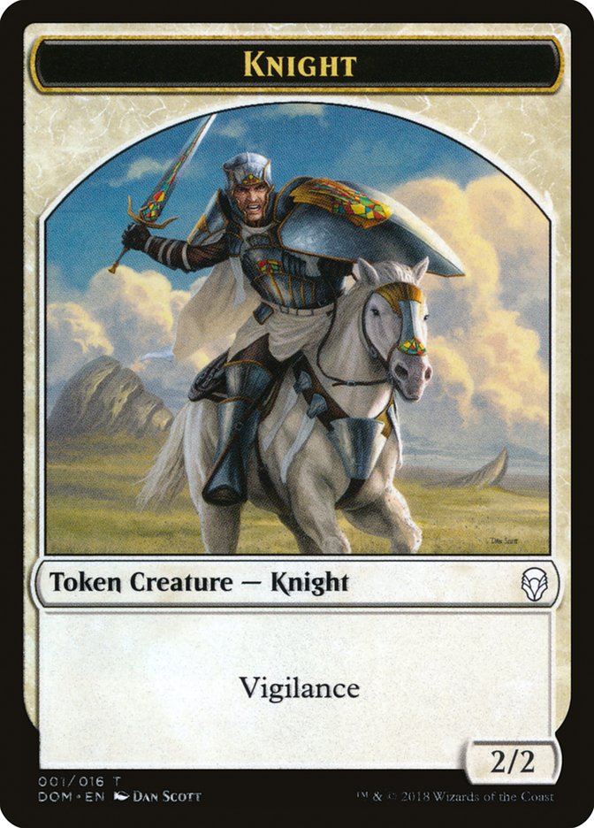 Knight (001/016) [Dominaria Tokens] | Devastation Store