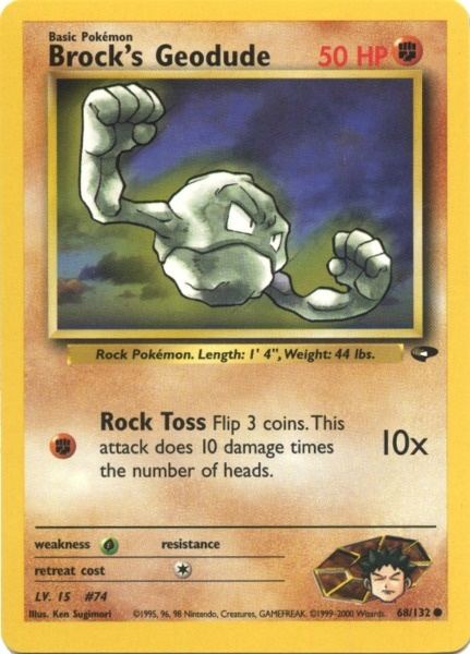 Brock's Geodude (68/132) [Gym Challenge Unlimited] | Devastation Store