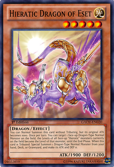 Hieratic Dragon of Eset [GAOV-EN020] Common | Devastation Store