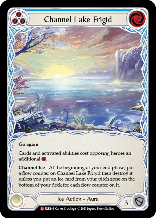 Channel Lake Frigid (Alternate Art) [ELE146] (Tales of Aria)  1st Edition Rainbow Foil | Devastation Store