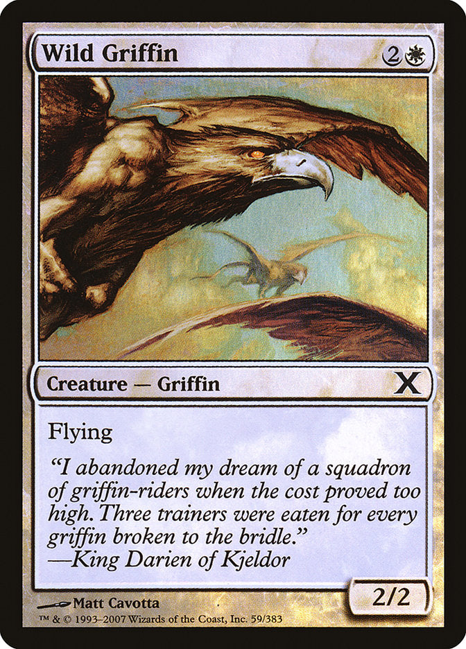 Wild Griffin (Premium Foil) [Tenth Edition] | Devastation Store