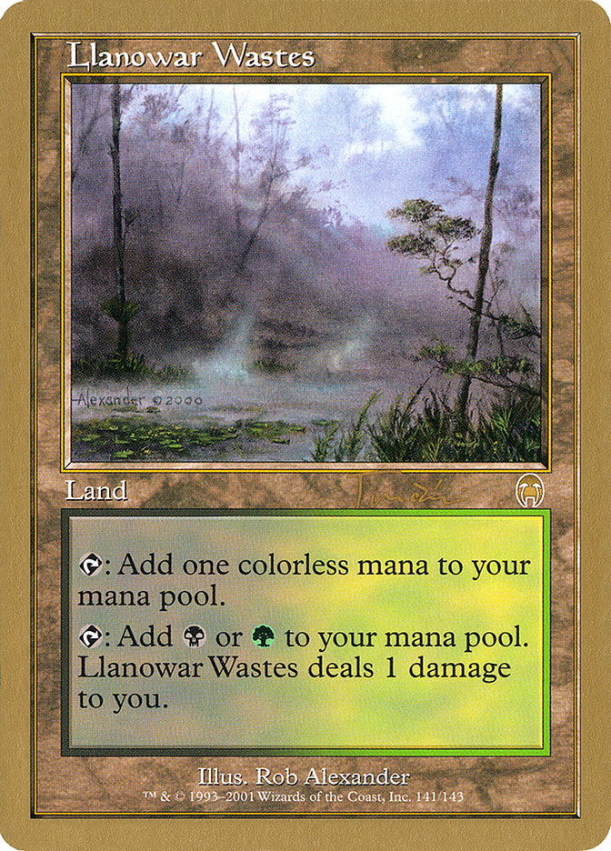 Llanowar Wastes (Jan Tomcani) [World Championship Decks 2001] | Devastation Store