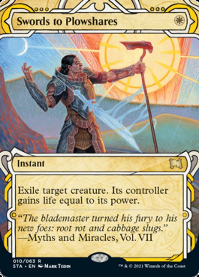 Swords to Plowshares (Etched Foil) [Strixhaven Mystical Archive] | Devastation Store