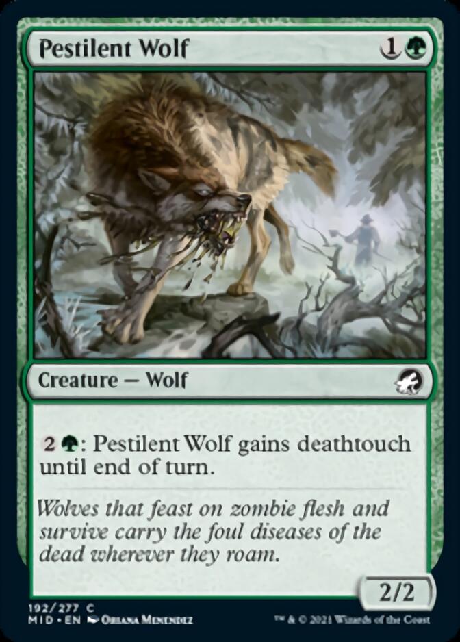 Pestilent Wolf [Innistrad: Midnight Hunt] | Devastation Store