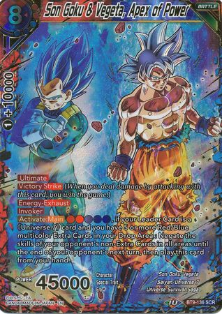 Son Goku & Vegeta, Apex of Power [BT9-136] | Devastation Store