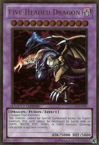 Five-Headed Dragon [GLD4-EN031] Gold Rare | Devastation Store