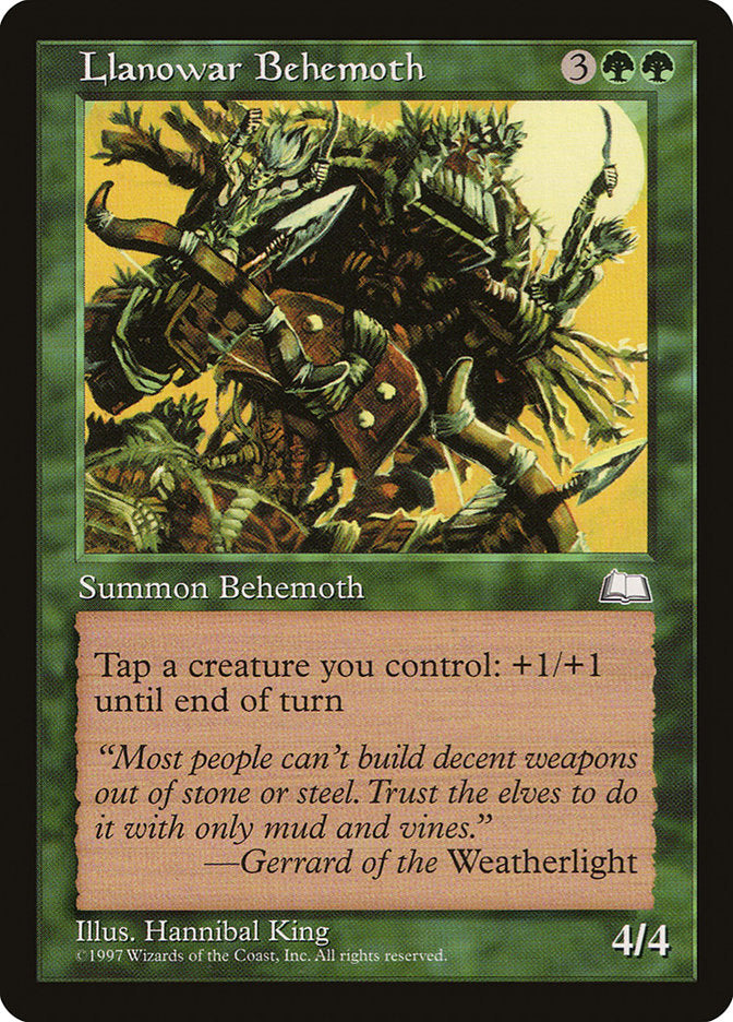 Llanowar Behemoth [Weatherlight] - Devastation Store | Devastation Store