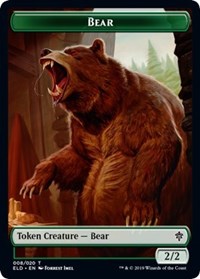 Bear // Food (17) Double-sided Token [Throne of Eldraine Tokens] | Devastation Store