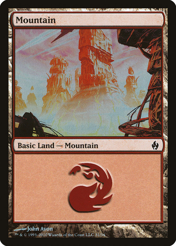 Mountain (31) [Premium Deck Series: Fire and Lightning] - Devastation Store | Devastation Store