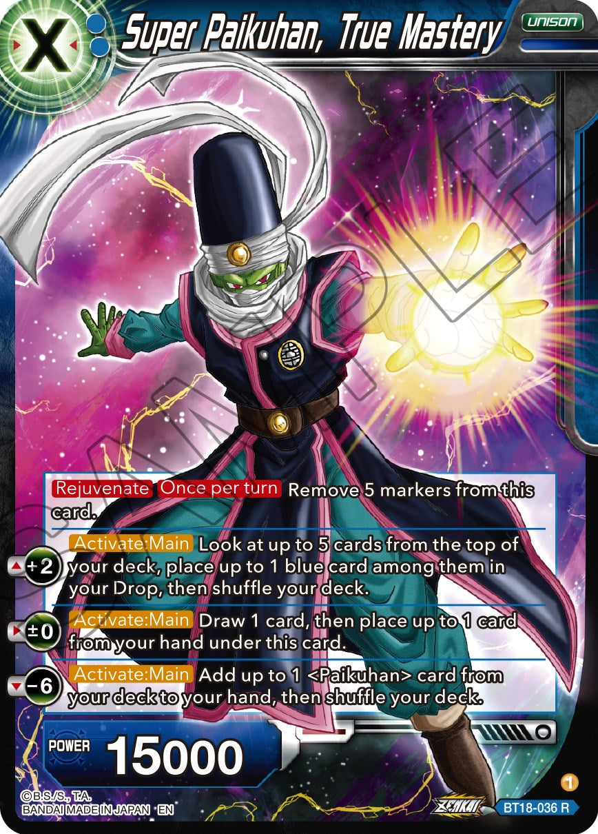 Super Paikuhan, True Master (BT18-036) [Dawn of the Z-Legends] | Devastation Store