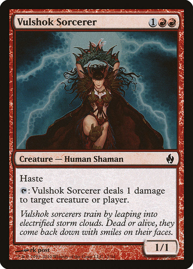 Vulshok Sorcerer [Premium Deck Series: Fire and Lightning] | Devastation Store