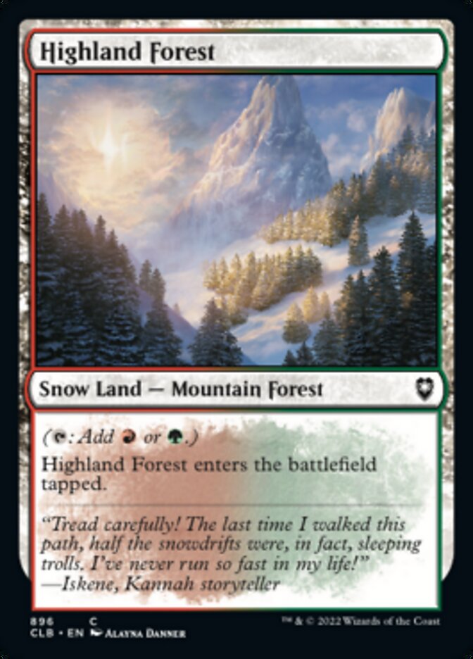 Highland Forest [Commander Legends: Battle for Baldur's Gate] | Devastation Store