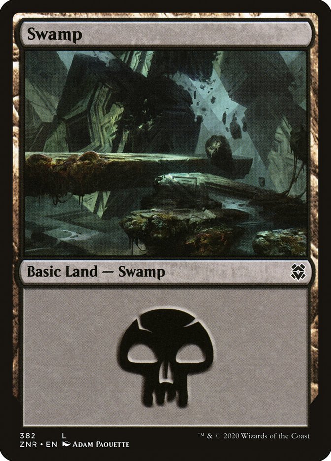 Swamp (382) [Zendikar Rising] | Devastation Store