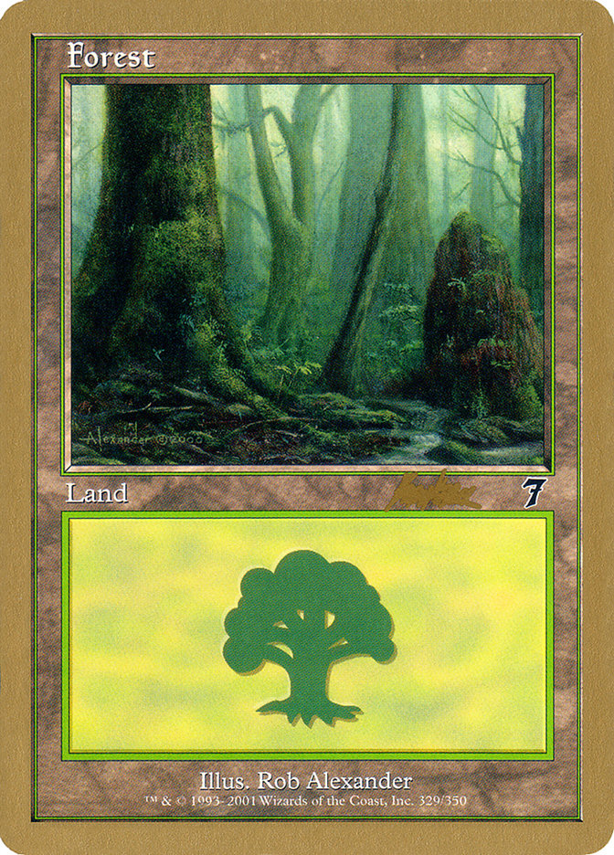 Forest (329) (Brian Kibler) [World Championship Decks 2002] | Devastation Store