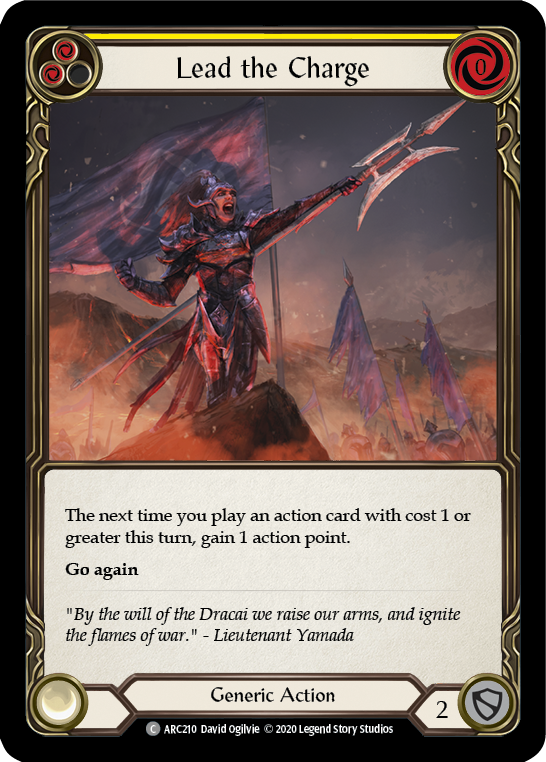 Lead the Charge (Yellow) [ARC210] Unlimited Edition Rainbow Foil - Devastation Store | Devastation Store