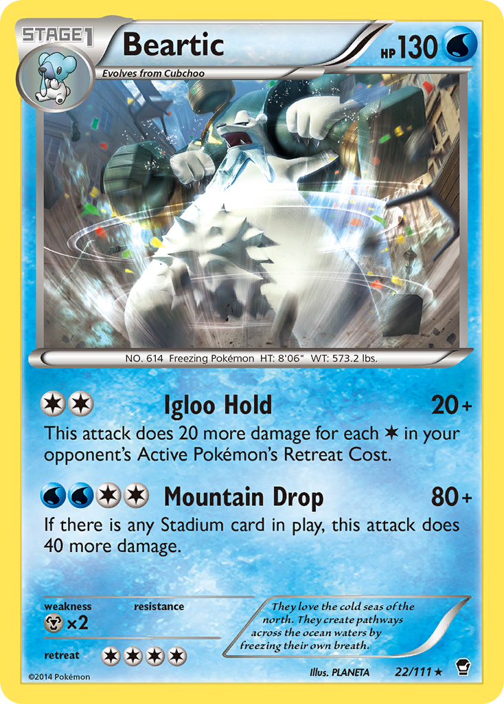 Beartic (22/111) [XY: Furious Fists] | Devastation Store