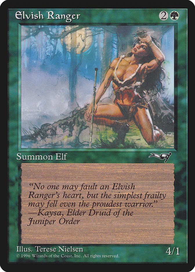 Elvish Ranger (Moon Background) [Alliances] | Devastation Store